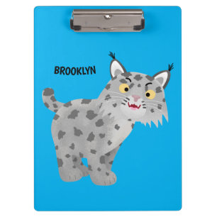 Carpeta De Pinza Personalizado del lince del bobcat medio
