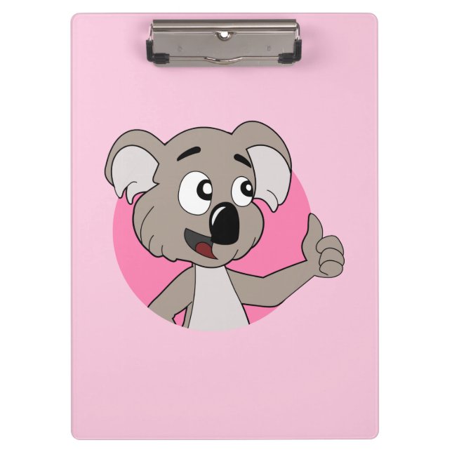 Carpeta De Pinza Personalizado del oso de Koala (Anverso)