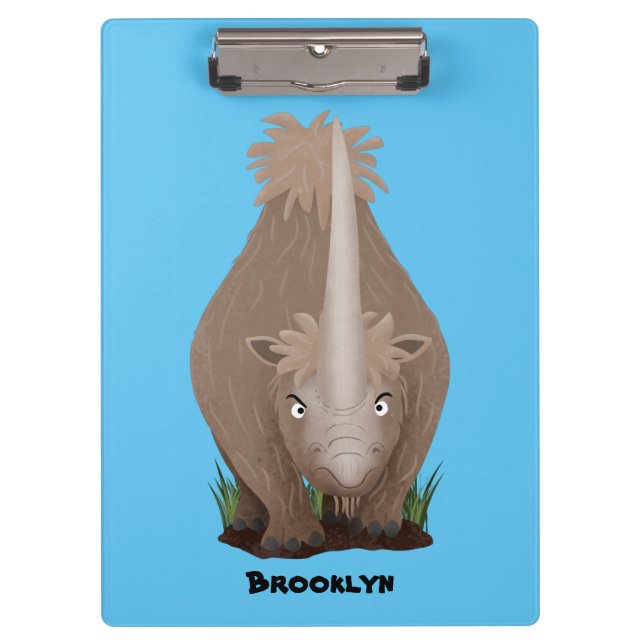 Carpeta De Pinza Personalizado elasmotherium rinoceronte (Anverso)