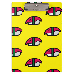 Carpeta De Pinza Personalizado Kawaii Sushi, Arroz de Pescado y Cli