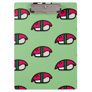 Carpeta De Pinza Personalizado Kawaii Sushi, Arroz de Pescado y Cli