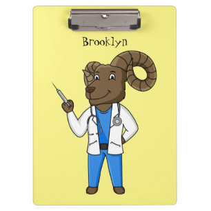 Carpeta De Pinza Personalizado médica ilustracion de ovino de Bigho