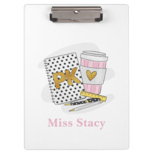 Carpeta De Pinza Personalizado predocente  blanco para portátiles