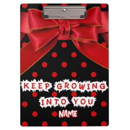Carpeta De Pinza Personalizado punto rojo motivacional