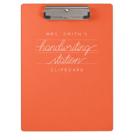 Carpeta De Pinza Personalizado Script Teacher o Student Clipboard