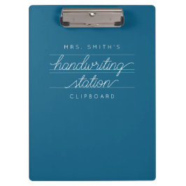 Carpeta De Pinza Personalizado Script Teacher o Student Clipboard