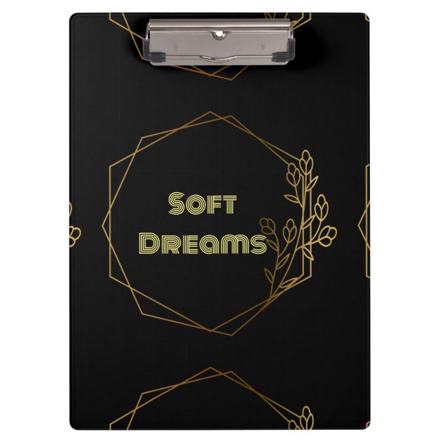 Carpeta De Pinza Personalizado Sueños Suaves Clipboards bonito pape (Anverso)