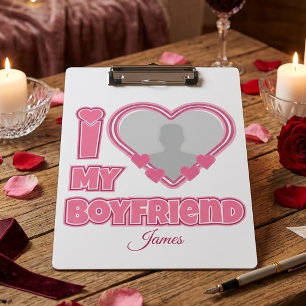 Carpeta De Pinza Personalizado Te Amo Mi Novio – Agregar Foto y Nom