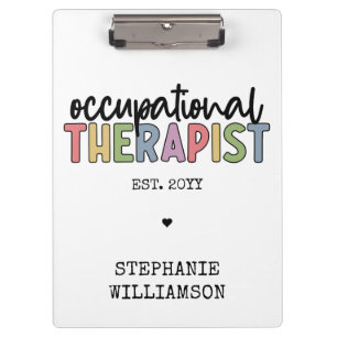 Carpeta De Pinza Personalizado Terapia Ocupacional Ocupacional de R