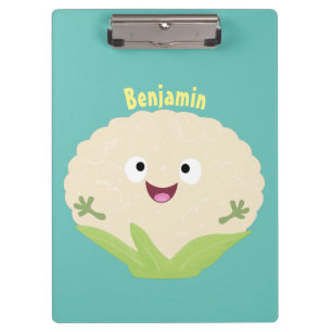 Carpeta De Pinza Personalizado vegetal de coliflor alegre y dulce
