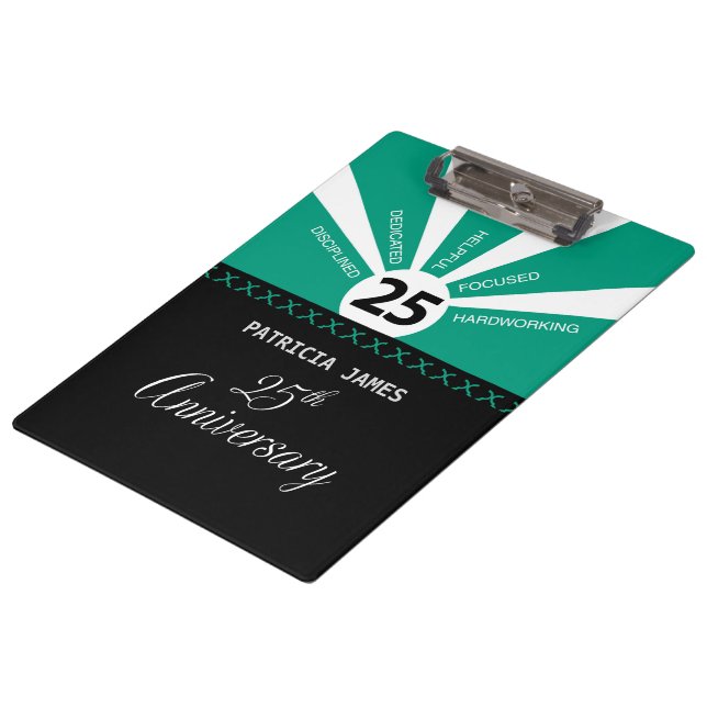 Carpeta De Pinza Personalizar, 25º Aniversario del Empleado (Angular)