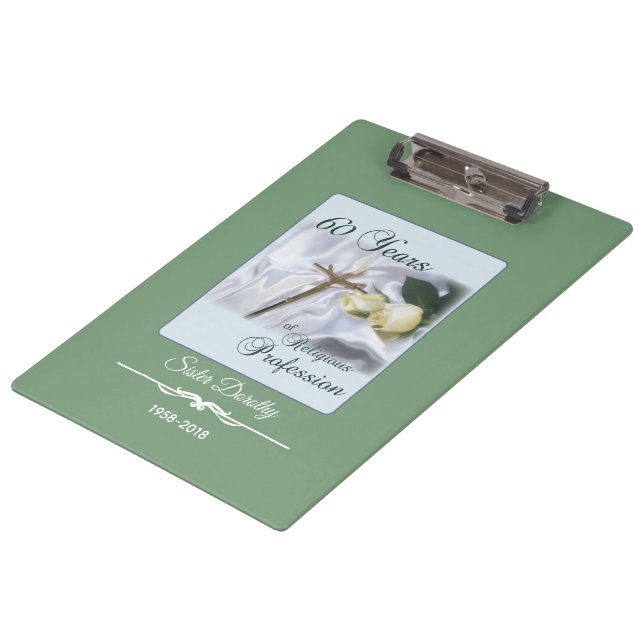 Carpeta De Pinza Personalizar, 60 años de profesión religiosa (Angular)