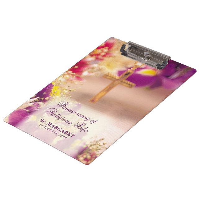 Carpeta De Pinza Personalizar, Aniversario Vida Religiosa, Nun (Angular)