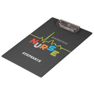Carpeta De Pinza Personalizar, asombrosa enfermera en el día de la
