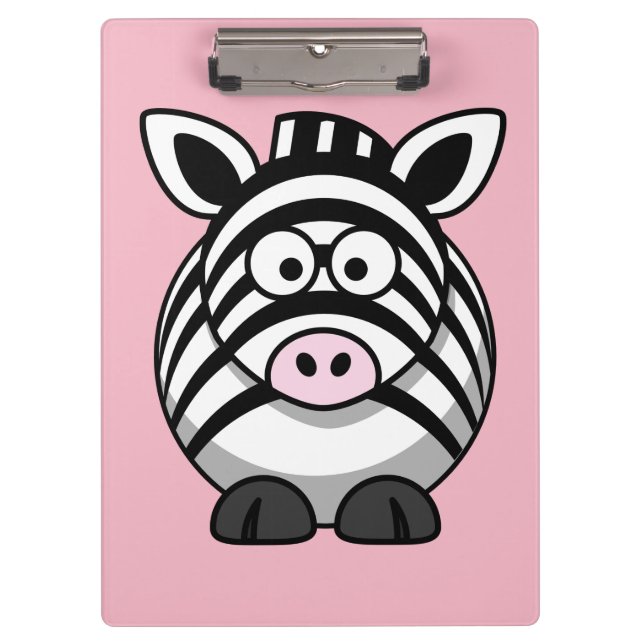Carpeta De Pinza Personalizar Cute Zebra (Anverso)