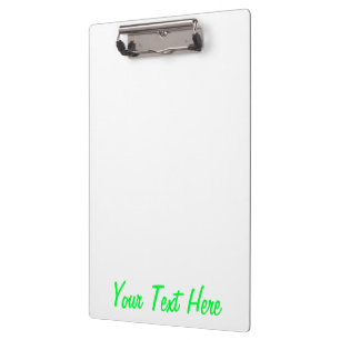 Carpeta De Pinza Personalizar De Color De Neón De Fluo Verde Person