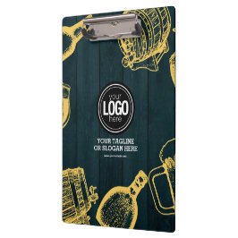 Carpeta De Pinza Personalizar el tema de la Cervecería Verde Oscura