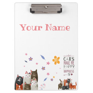 Carpeta De Pinza Personalizar gatos dulces