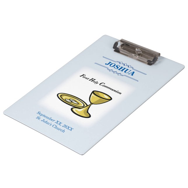 Carpeta De Pinza Personalizar, primer cuerpo de comunión y sangre (Angular)