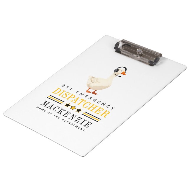Carpeta De Pinza Personalized 911 Dispatcher Goose With Headset (Angular)