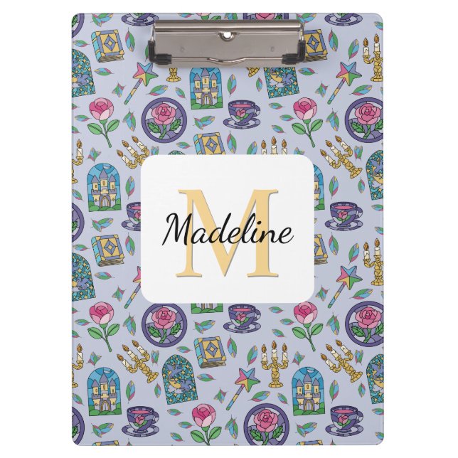 Carpeta De Pinza Personalized Beauty and the Beast Book Girl (Anverso)