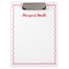 Carpeta De Pinza Personalized Monogram Notepads with Scallop Border