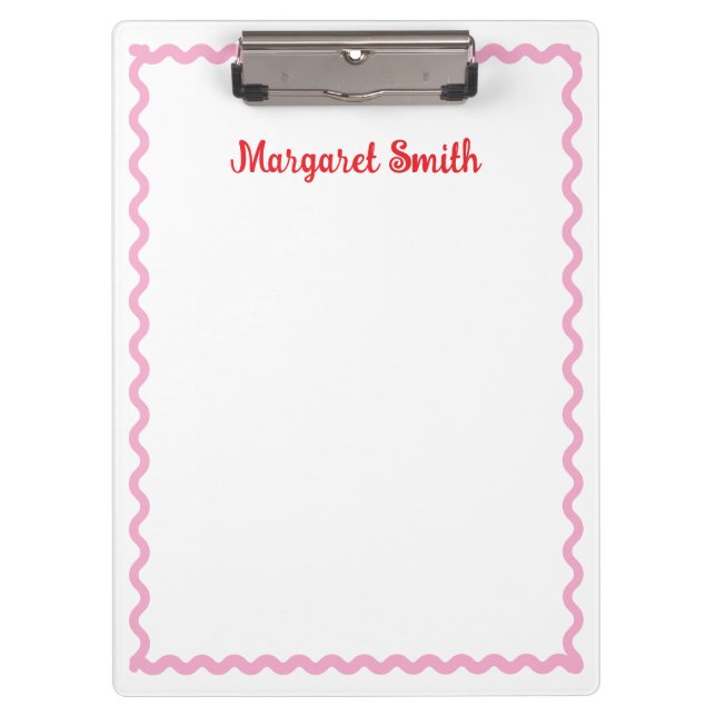 Carpeta De Pinza Personalized Monogram Notepads with Scallop Border (Anverso)