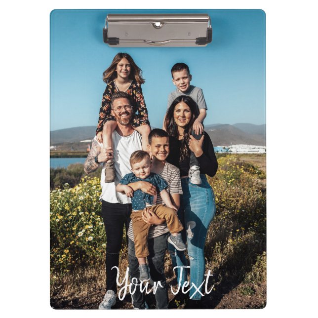 Carpeta De Pinza Personalized Photos & Custom Text Template (Anverso)