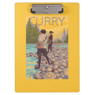 Carpeta De Pinza Pesca con mosca de las mujeres - curry, Alaska