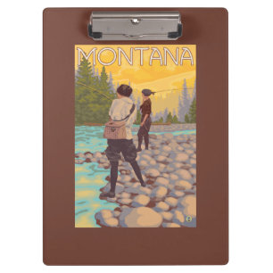Carpeta De Pinza Pesca con mosca de las mujeres - Montana