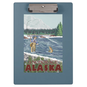 Carpeta De Pinza Pescador de la mosca - Anchorage, Alaska
