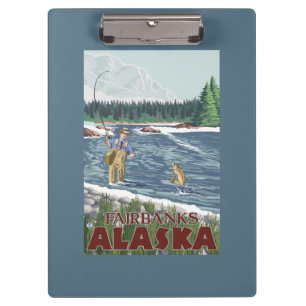 Carpeta De Pinza Pescador de la mosca - Fairbanks, Alaska