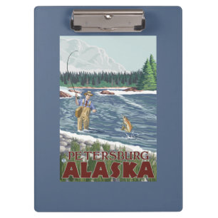 Carpeta De Pinza Pescador de la mosca - Petersburgo, Alaska