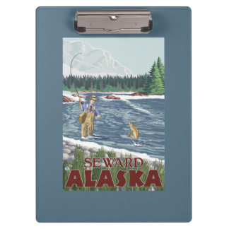 Carpeta De Pinza Pescador de la mosca - Seward, Alaska