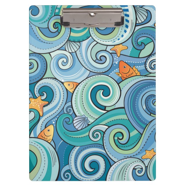 Carpeta De Pinza Pescados entre el modelo de ondas (Anverso)