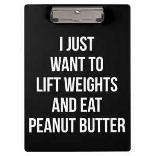 Carpeta De Pinza Pesos de elevación y mantequilla de cacahuete - Di