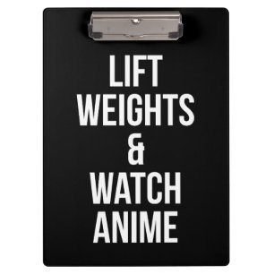 Carpeta De Pinza Pesos De Elevación Y Ver Anime - Gimnasio Inspirad