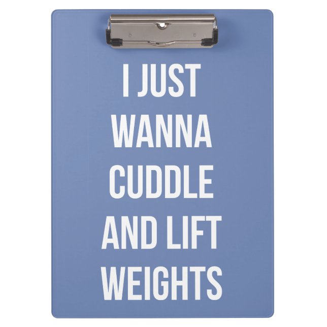 Carpeta De Pinza Pesos De Levantamiento Y Cuddle - Gimnasio De Nove (Anverso)