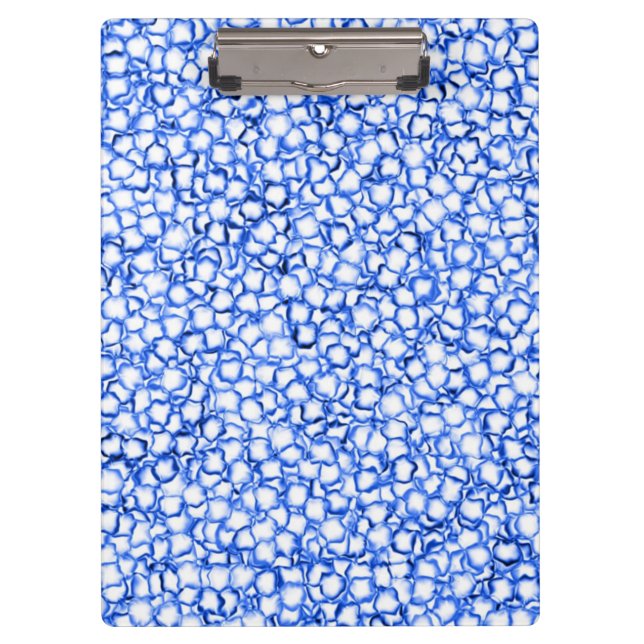 Carpeta De Pinza Petales azules generados por computadora (Anverso)