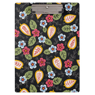 Carpeta De Pinza Petales de época multicolores