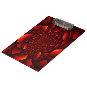 Carpeta De Pinza Pétalo Rojo Negro Azul
