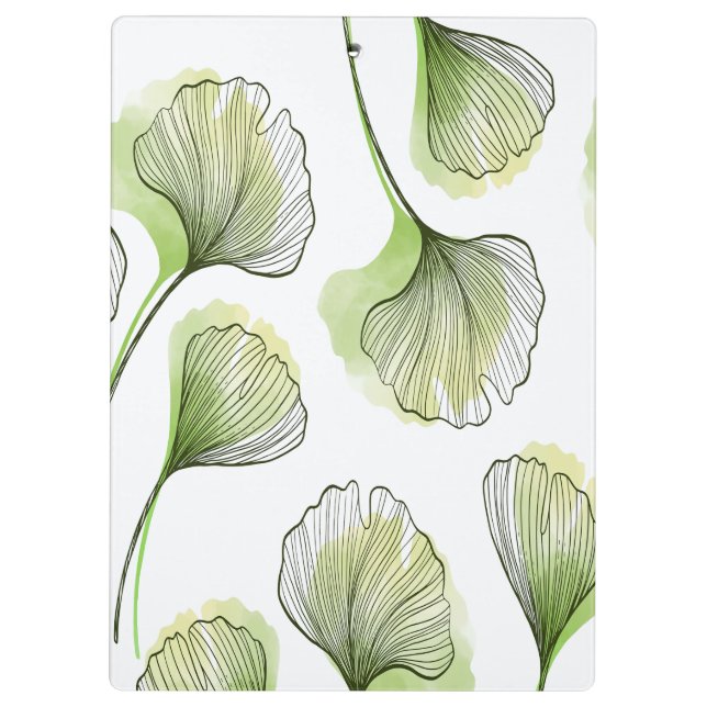 Carpeta De Pinza Pétalos verdes (Reverso)