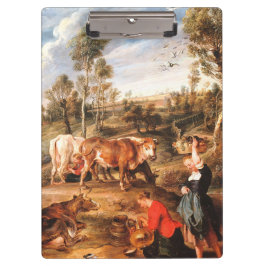 Carpeta De Pinza Peter Paul Rubens Milkmaids con ganado en tierra