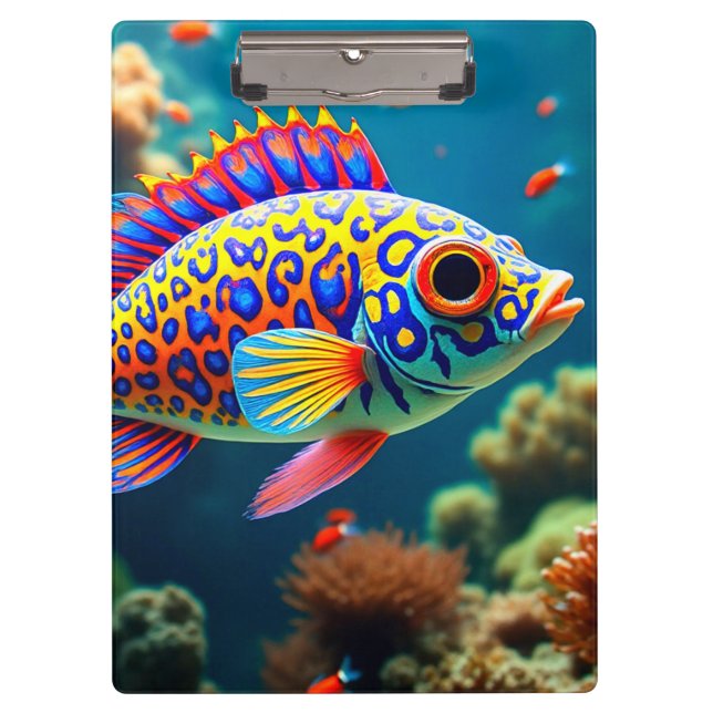 Carpeta De Pinza Pez Colorido (Anverso)