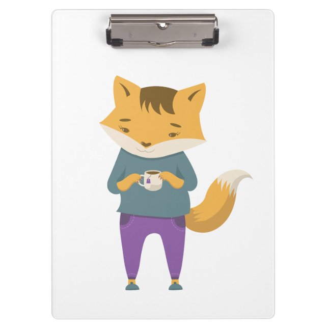 Carpeta De Pinza Pezón lindo con taza de té (Anverso)