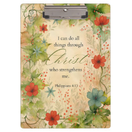 Carpeta De Pinza Philippians 4:13 I Can Do All Things Vintage Botan