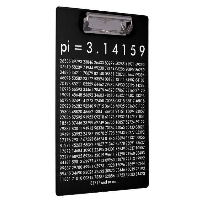 Carpeta De Pinza pi= 3.14159 Dígitos pi Day de ciencias de matemáti (Derecha)
