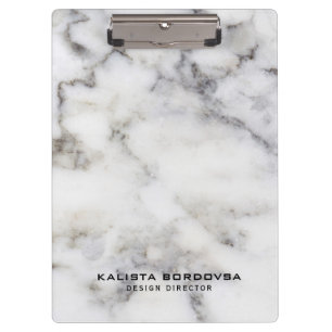 Carpeta De Pinza Piedra de mármol gris y blanco