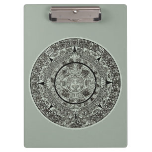Carpeta De Pinza Piedra del Sol Azteca Mexicana Calendario Maya 1