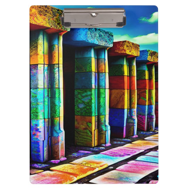 Carpeta De Pinza Piedras psicodélicas (Anverso)